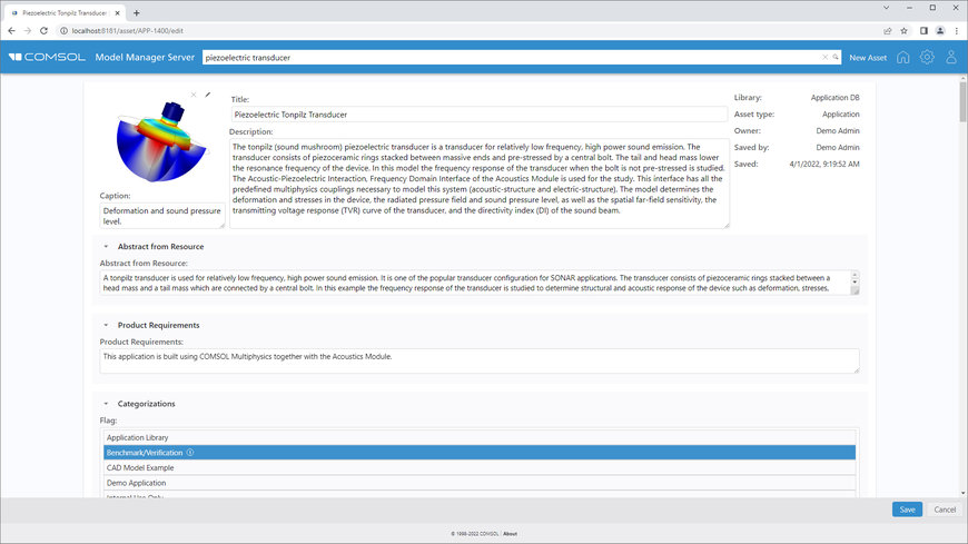 COMSOL presenta il Model Manager Server, che arricchisce l'ambiente di lavoro per la gestione dei progetti di simulazione